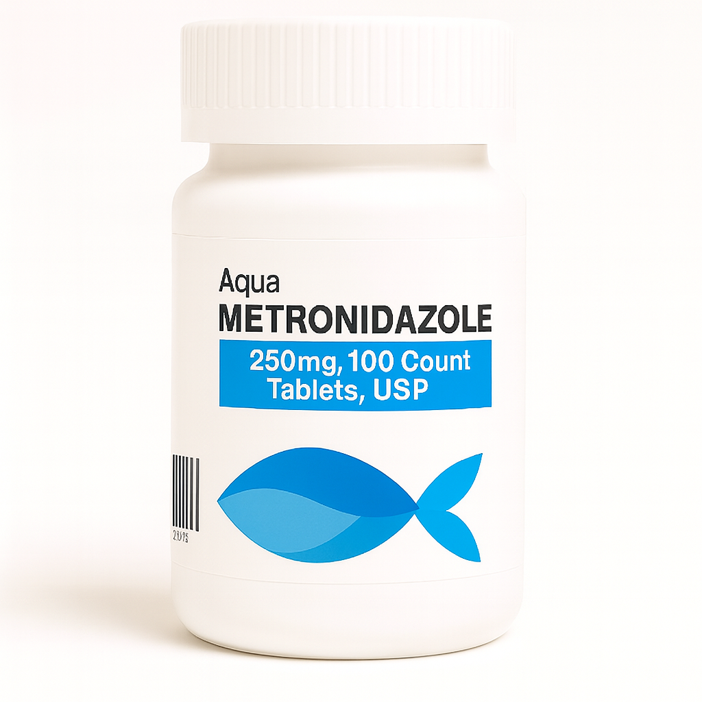 Fish Zole (Metronidazole) 250mg 100 Count
