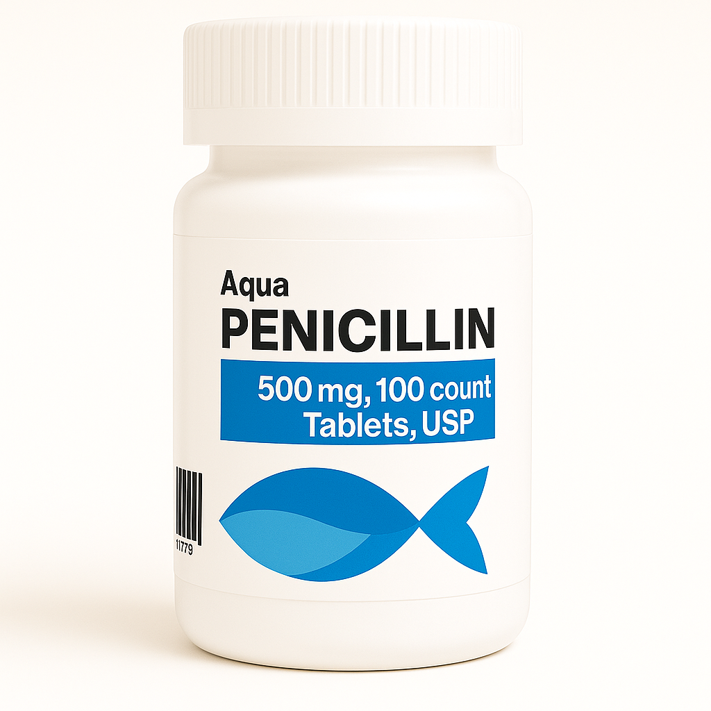 Aqua Pen Penicillin 500mg 100 Tablets