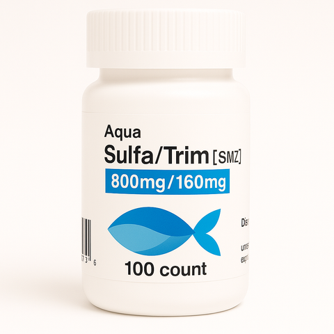 Fish Sulfa (Sulfamethoxazole/ Trimethoprim) 960mg 100 Tablets
