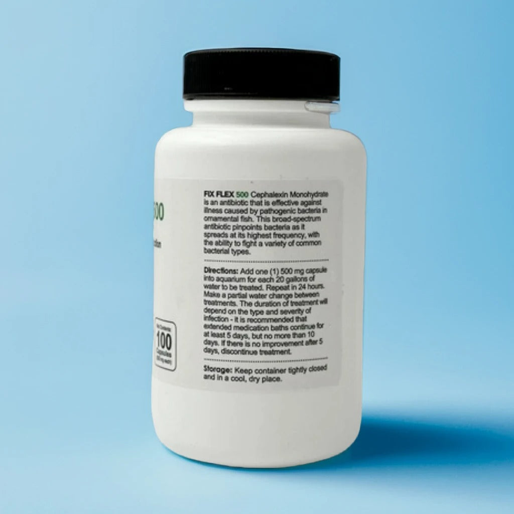Fish Flex Cephalexin 500mg – 100 Capsules | Aquarium Fish Antibiotics ...